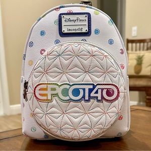 Disney Parks Epcot 40 Loungefly Backpack NWT
